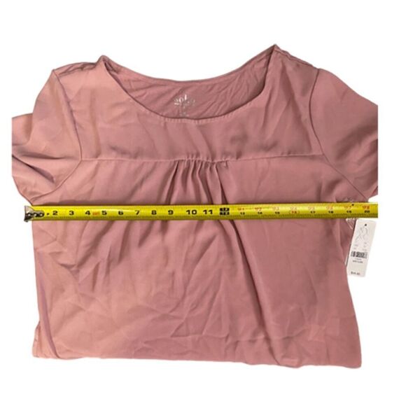 Soho Jeans New York & Company Scoop Neck Pink Top Size M - Picture 6 of 7